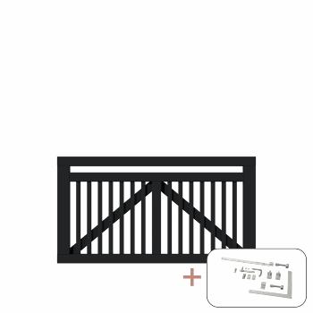 Linea bred grind inkl. beslag - 150×80 cm